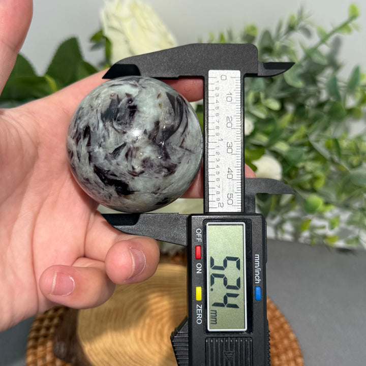 Lepidolite With Tourmaline Sphere