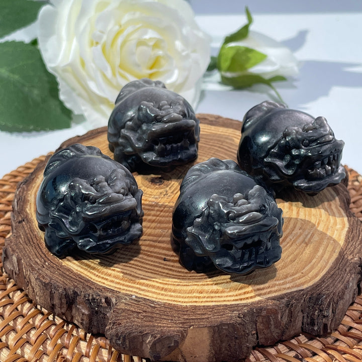 Silver Obsidian Dragon Turtle