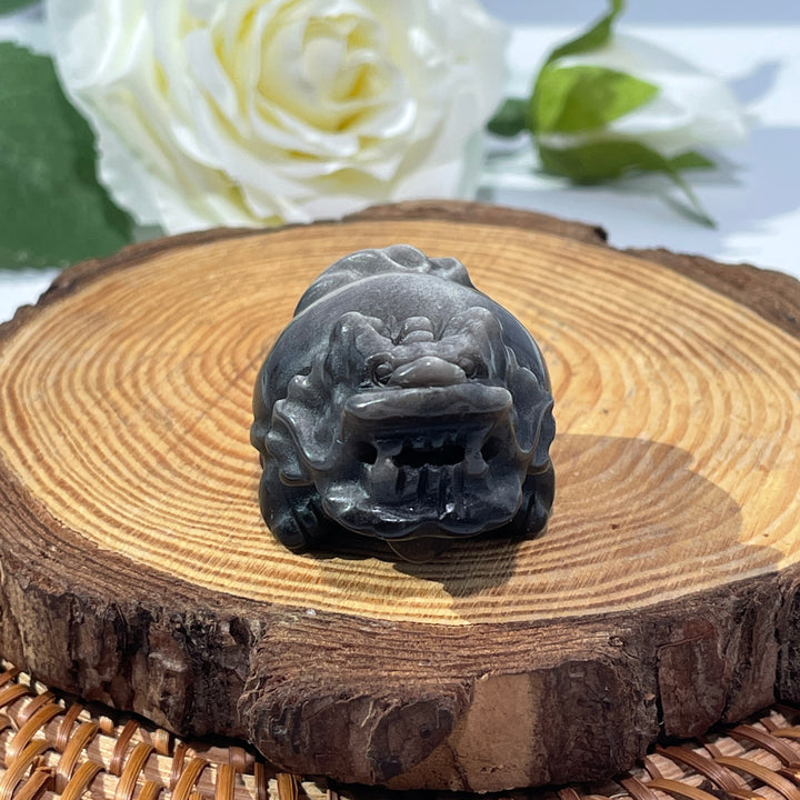 Silver Obsidian Dragon Turtle