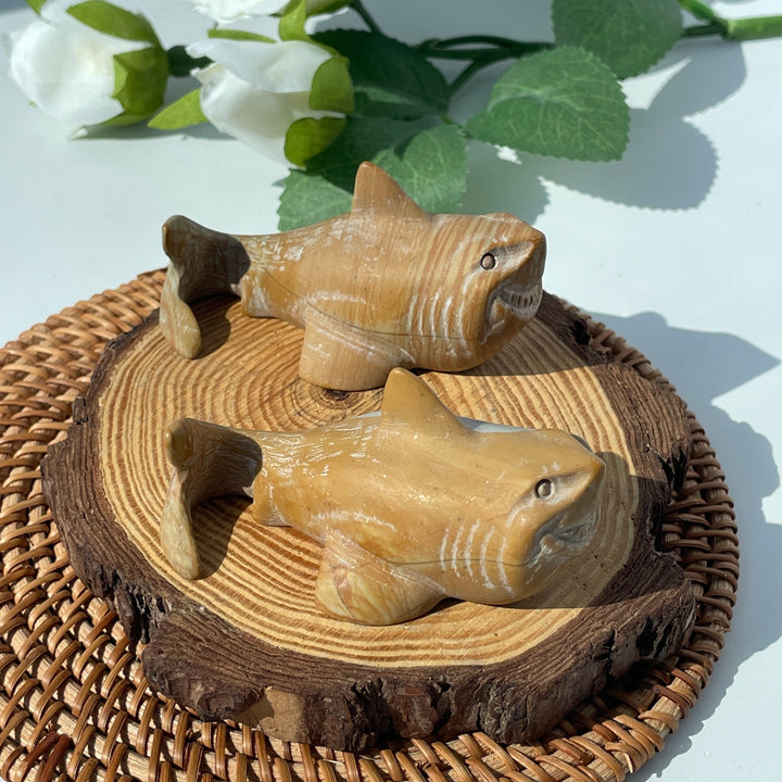 Wood Picture Jasper Shark