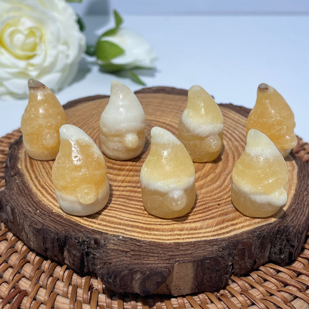 Mini Yellow Calcite Goblin