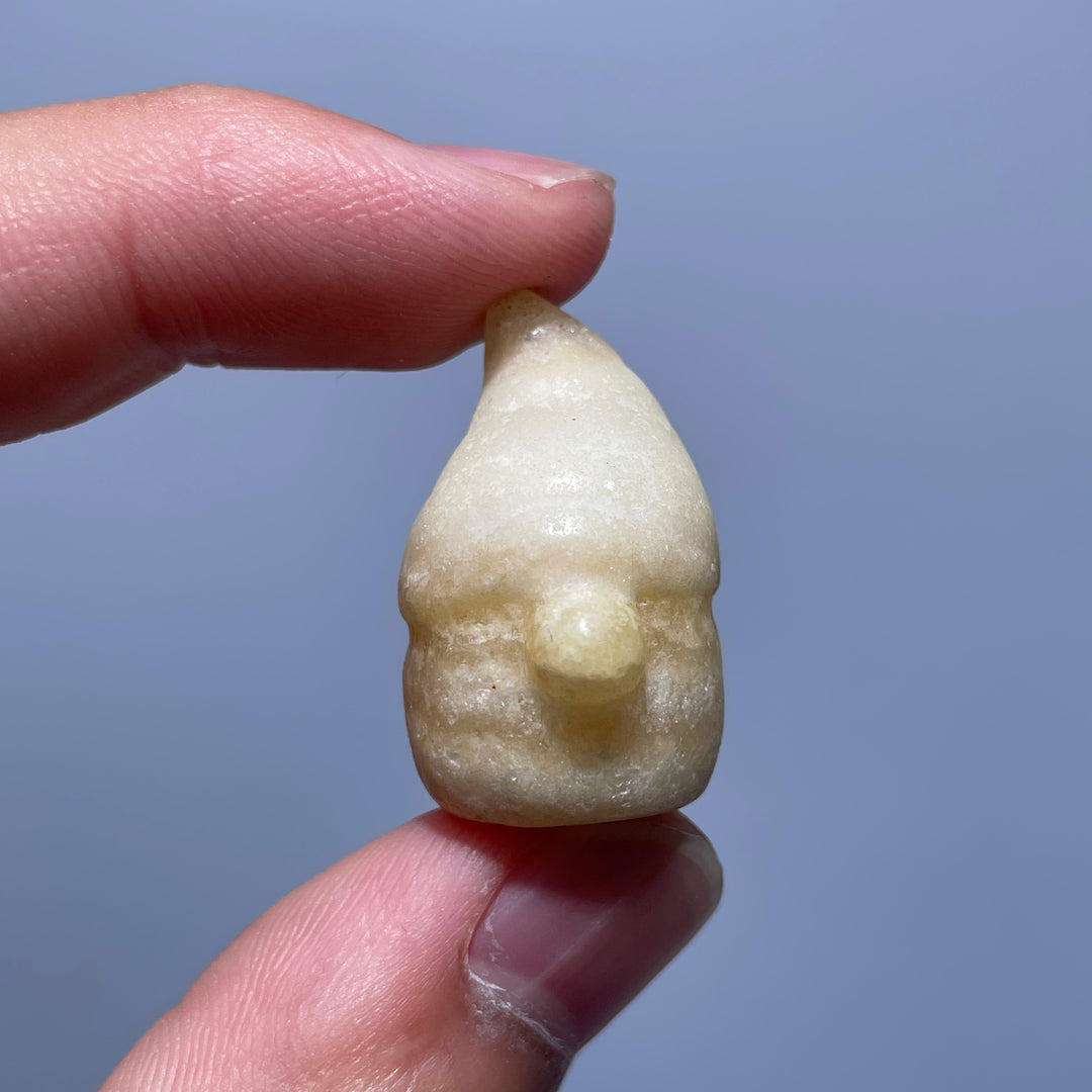Mini Yellow Calcite Goblin