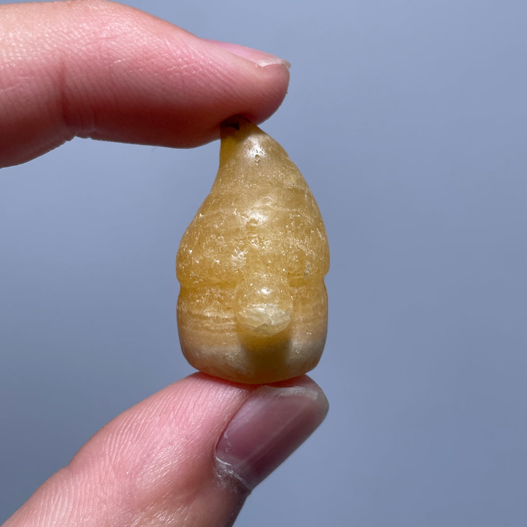 Mini Yellow Calcite Goblin