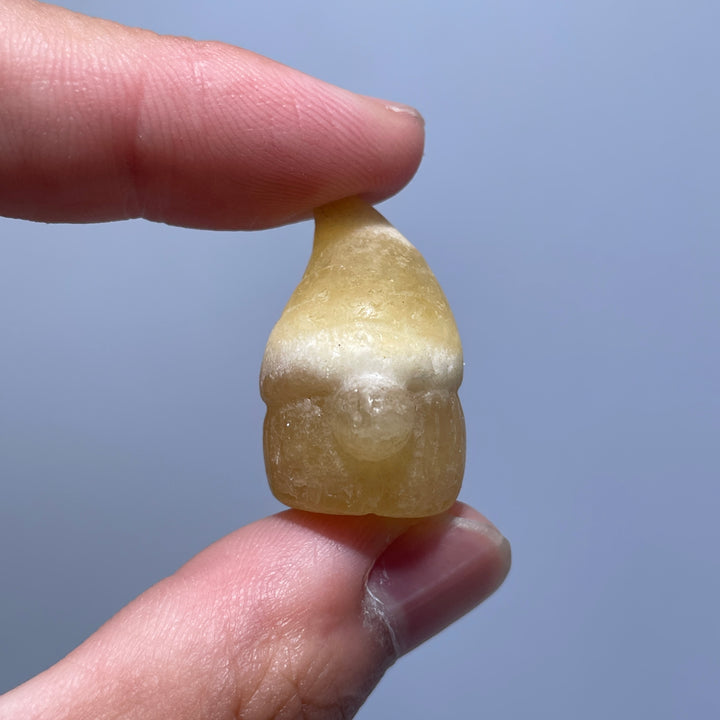 Mini Yellow Calcite Goblin