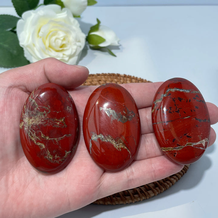 Red Jasper Palm Stone