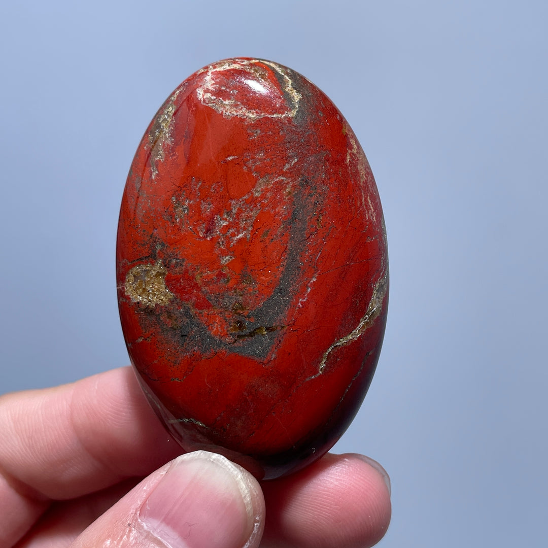 Red Jasper Palm Stone