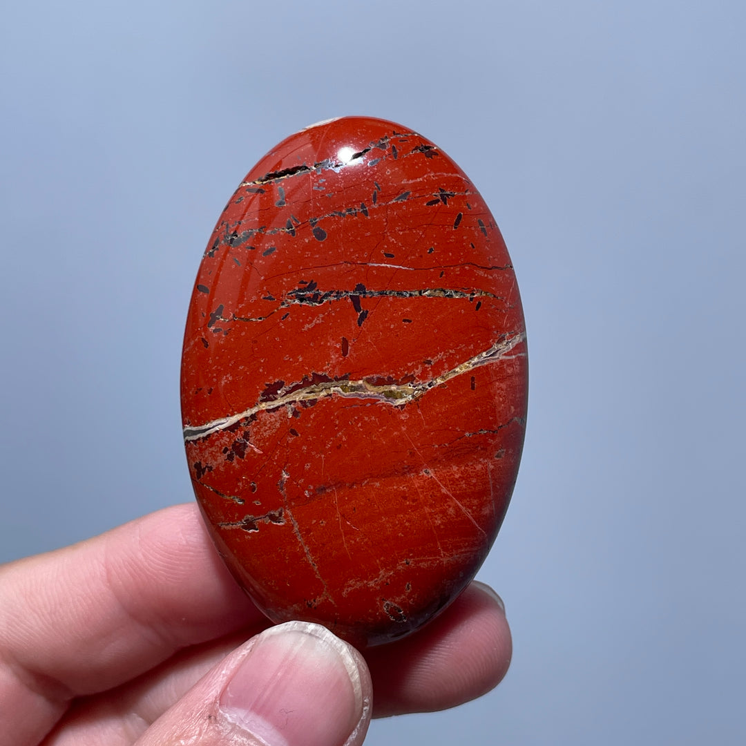 Red Jasper Palm Stone