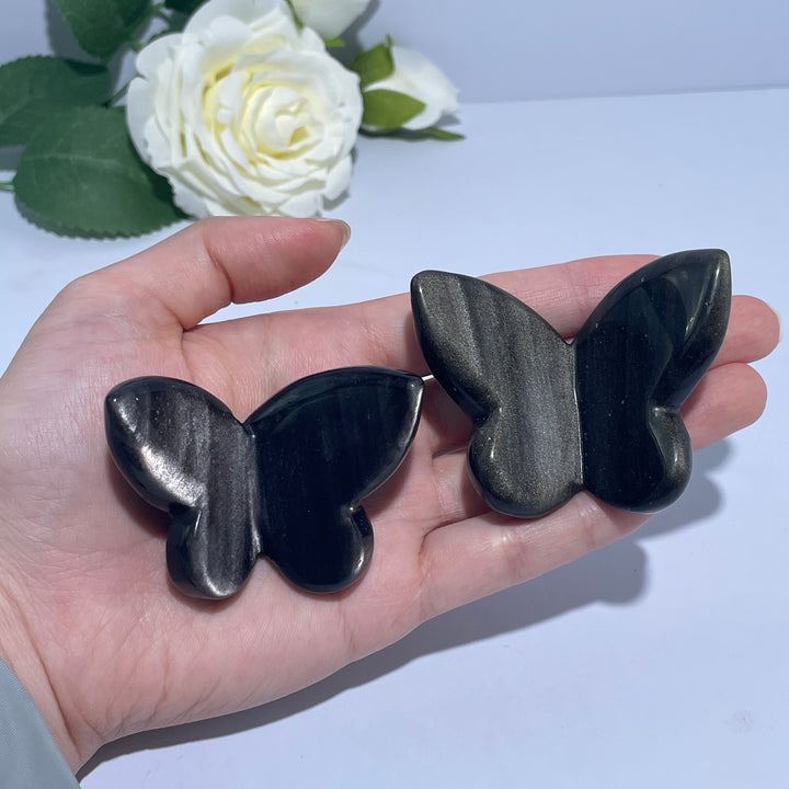 Golden/Silver Obsidian Butterfly