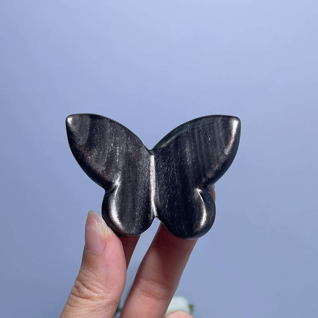 Golden/Silver Obsidian Butterfly