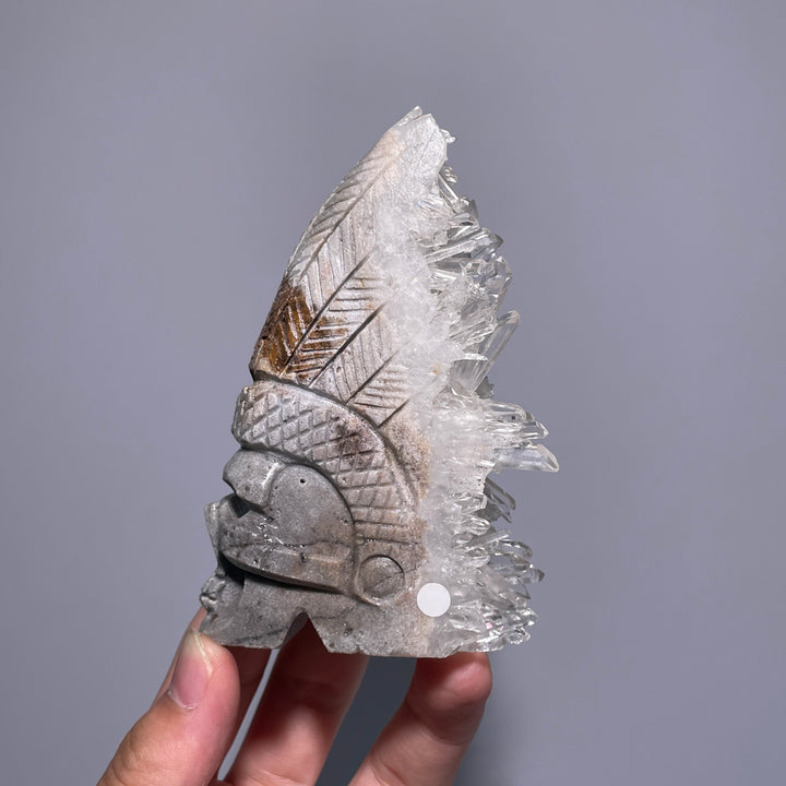 Unique,Crystal Cluster Skull