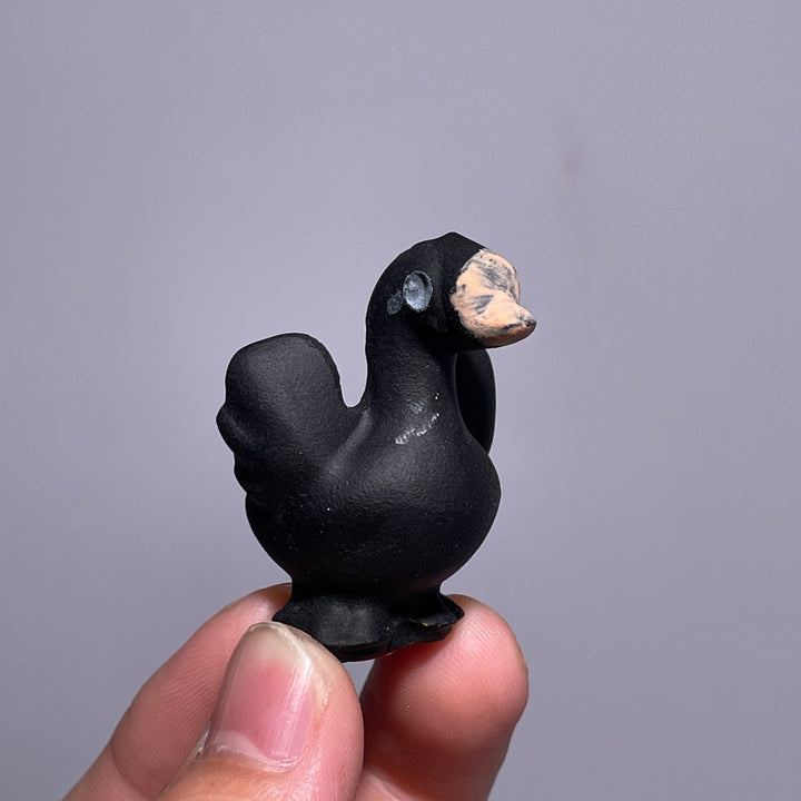 Mini Obsidian Swan