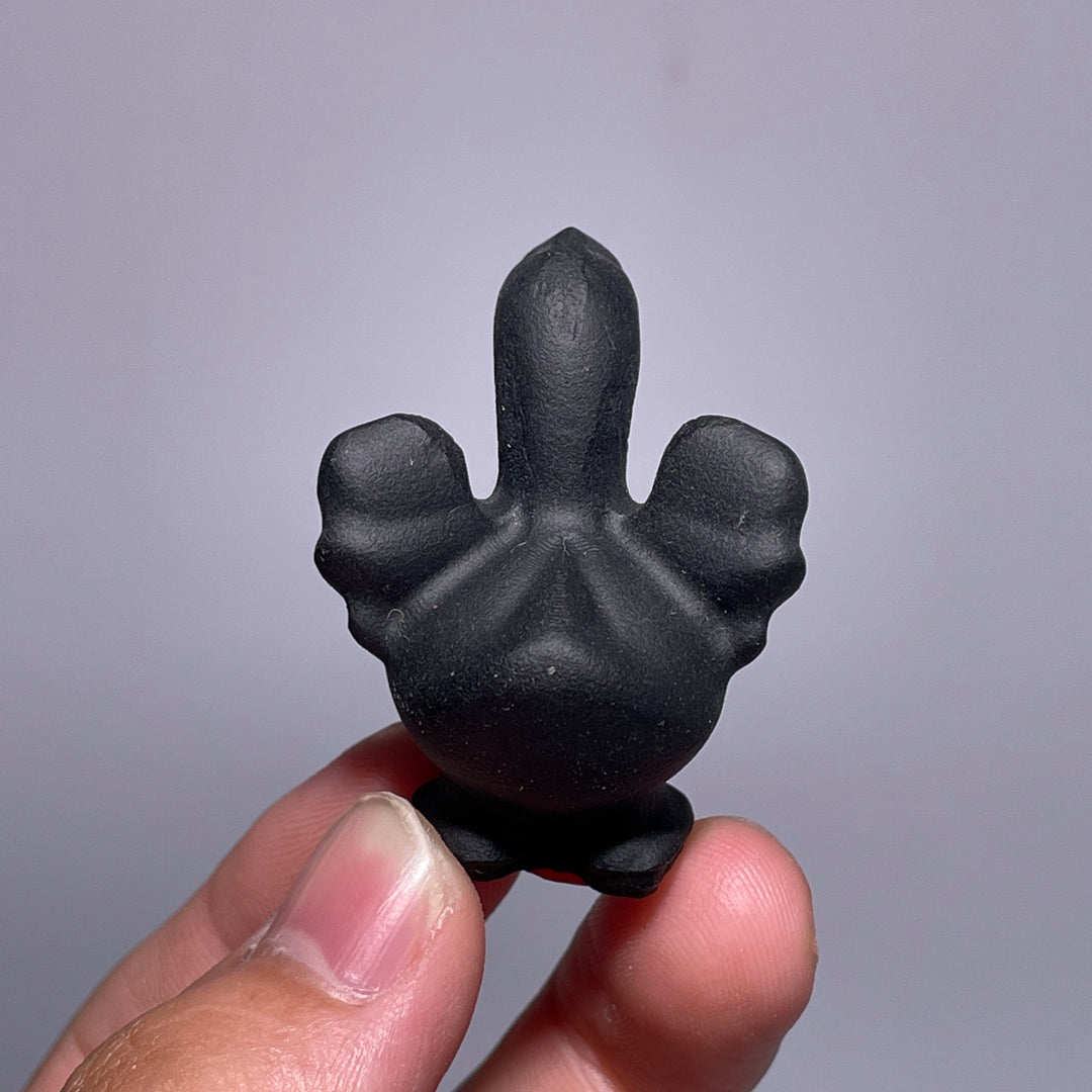 Mini Obsidian Swan