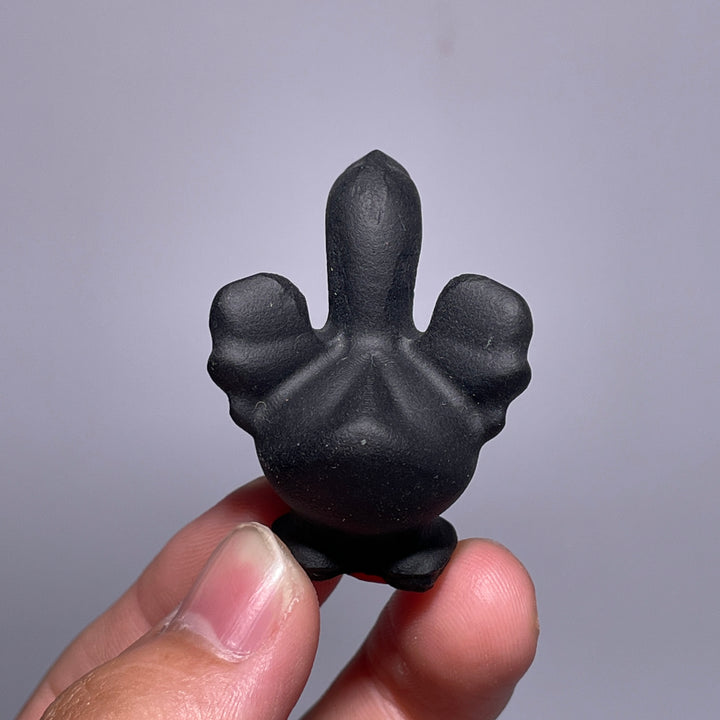 Mini Obsidian Swan
