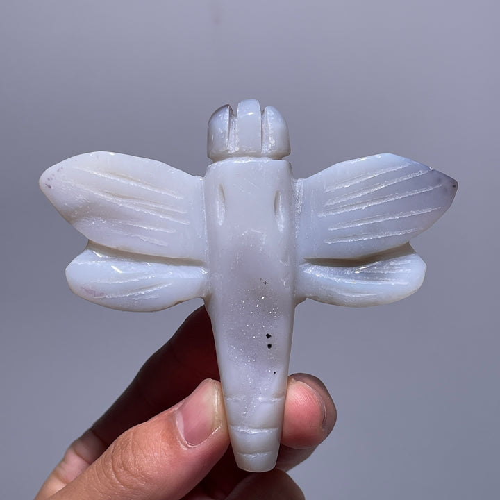 Agate Geode Dragonfly