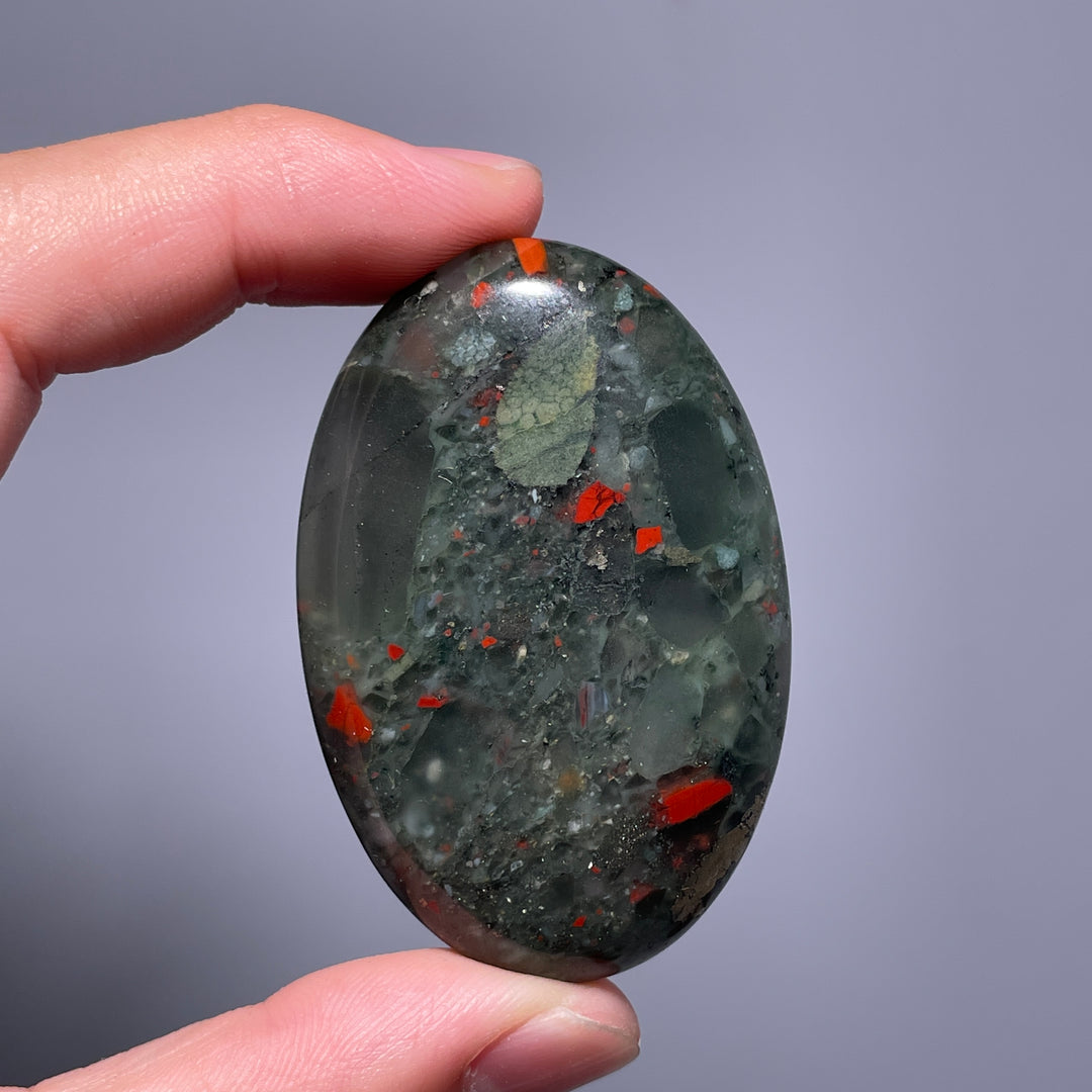 African Bloodstone  Palm Stone