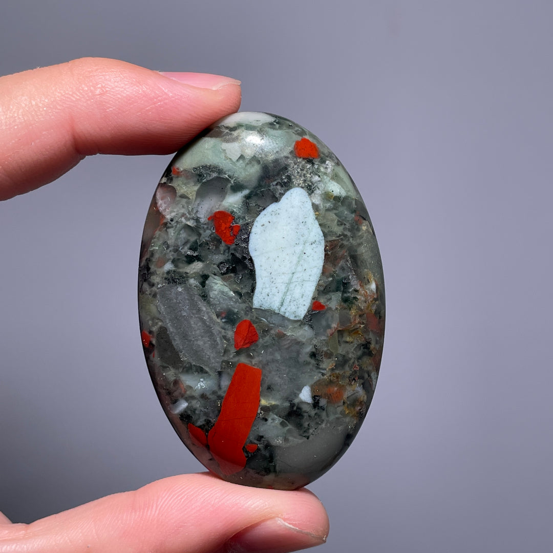 African Bloodstone  Palm Stone