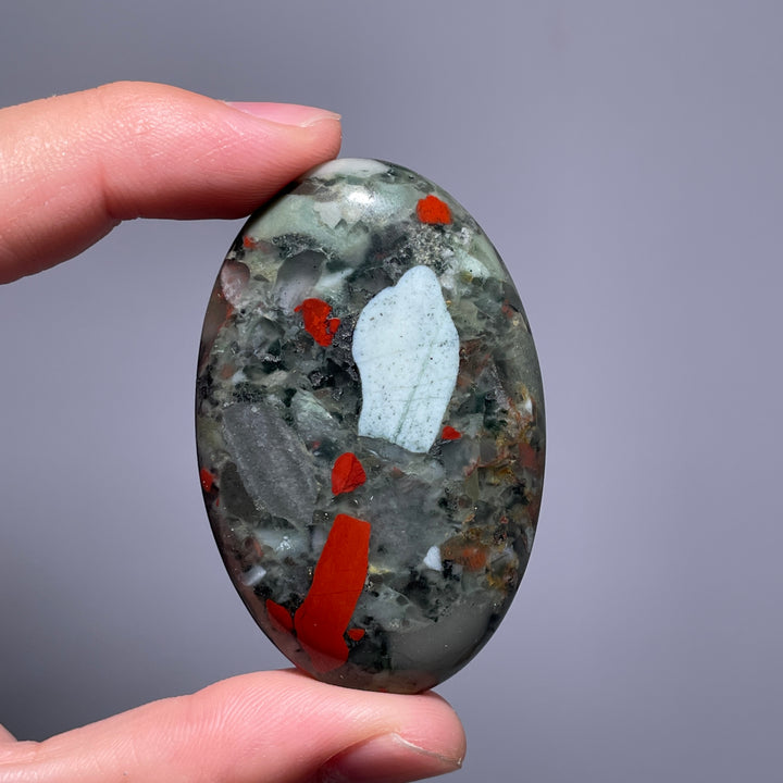African Bloodstone  Palm Stone