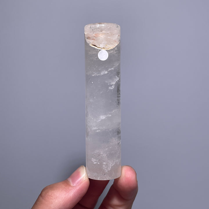 Black Obsidian/Clear Quartz Cylinder