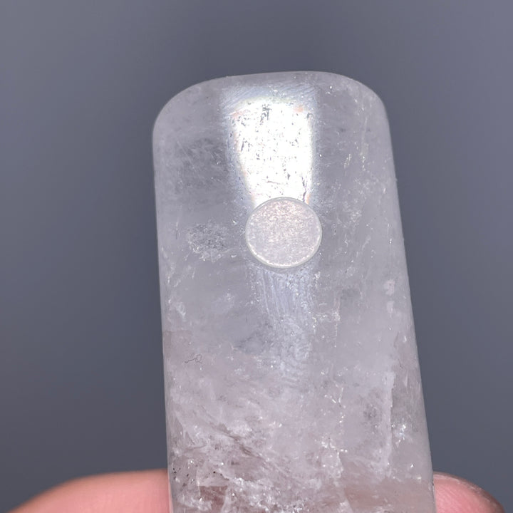 Black Obsidian/Clear Quartz Cylinder