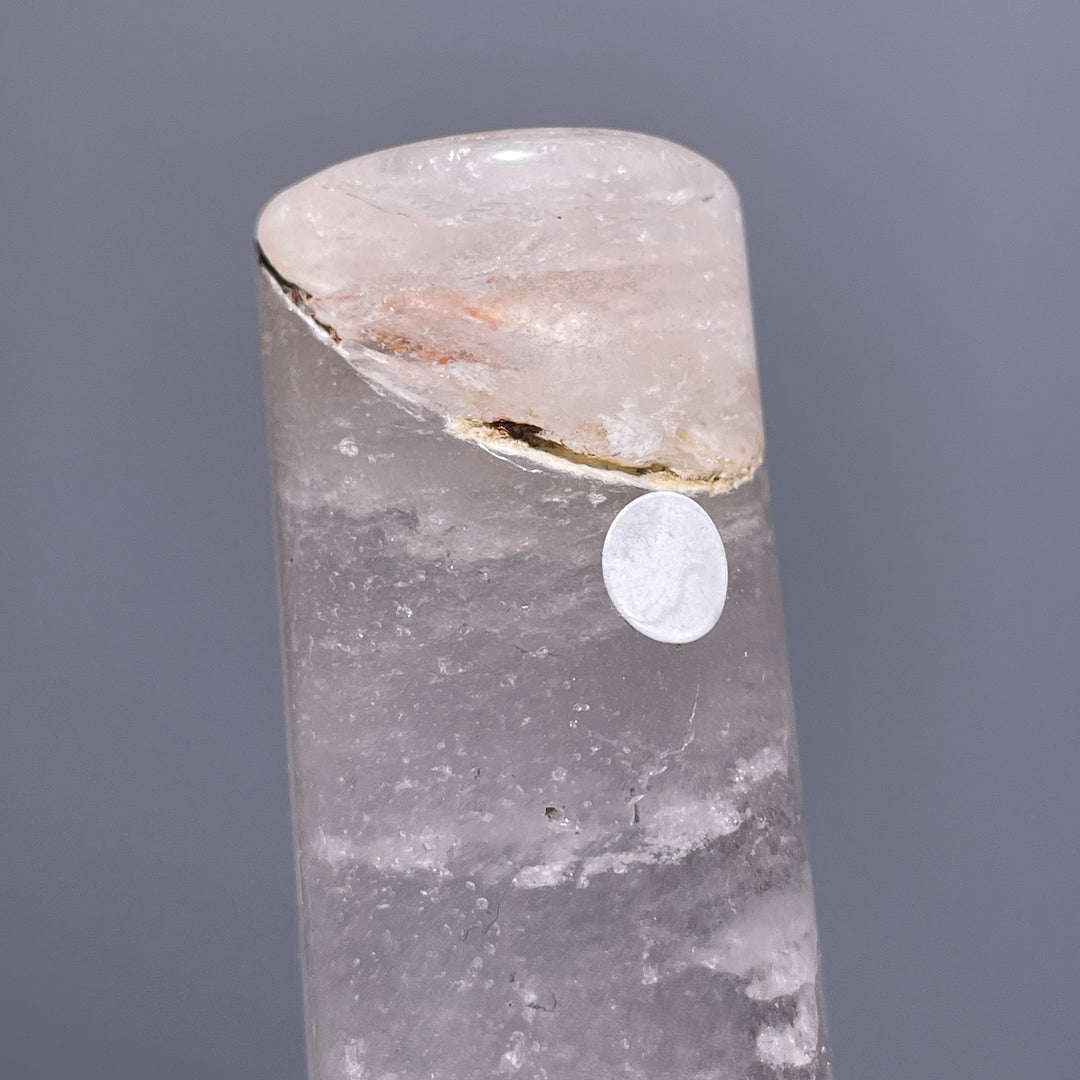 Black Obsidian/Clear Quartz Cylinder