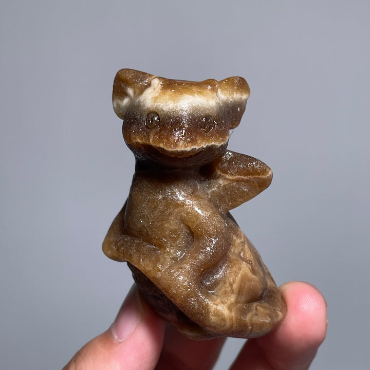 Amber Calcite Dragon