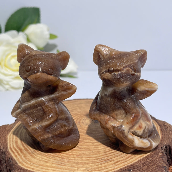 Amber Calcite Dragon