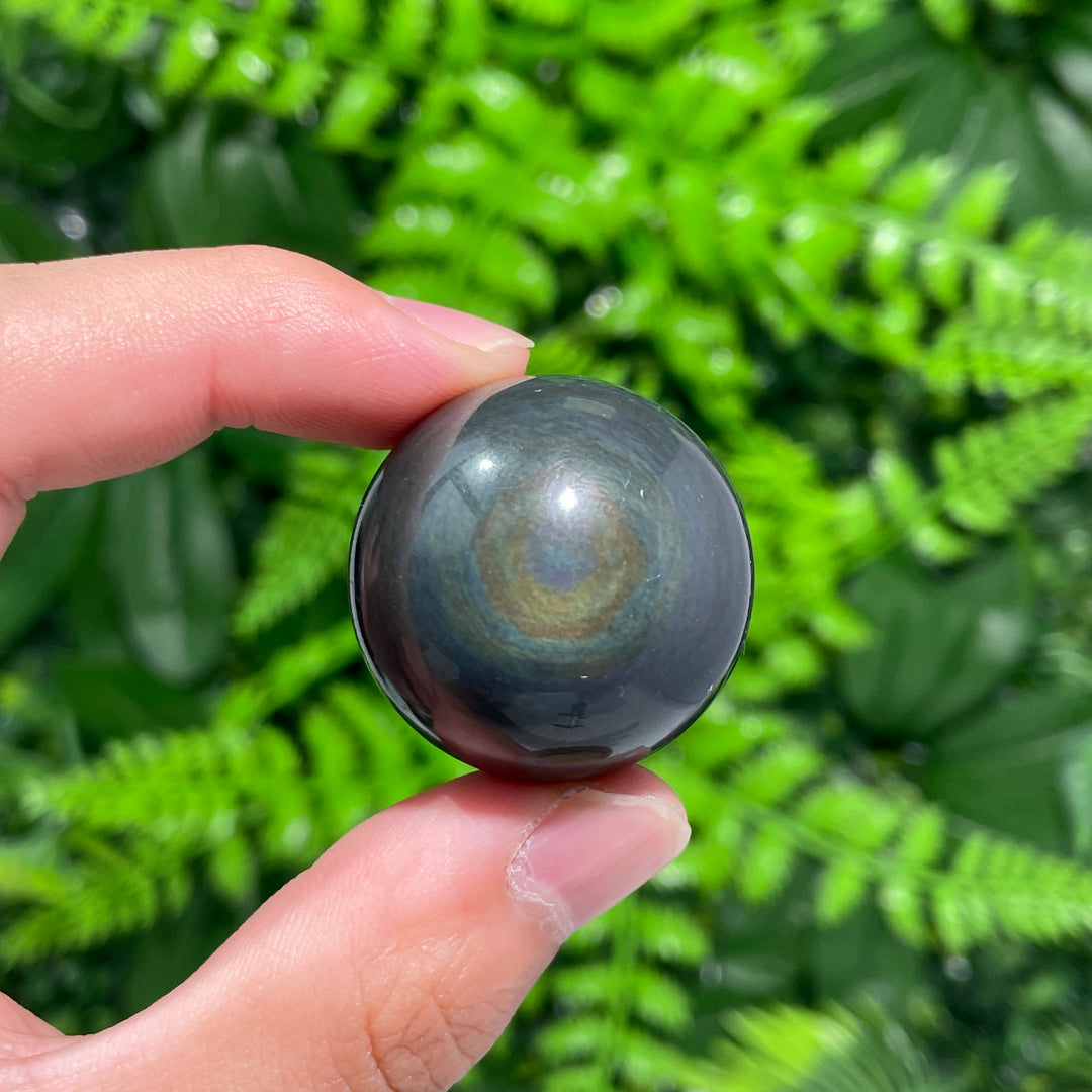 Rainbow Obsidian Sphere