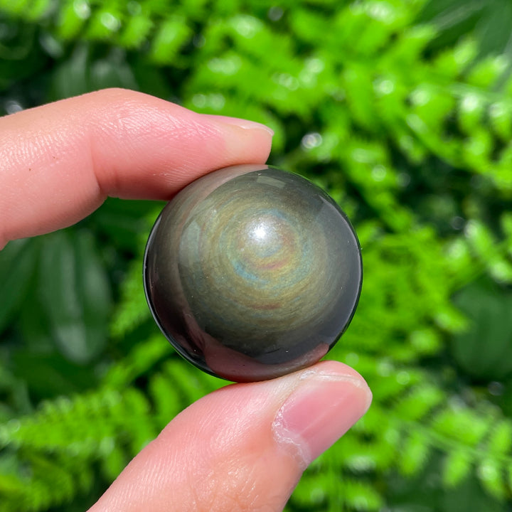 Rainbow Obsidian Sphere