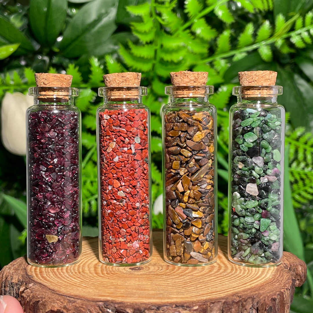Crystal Gemstone Chips Drifting Bottle