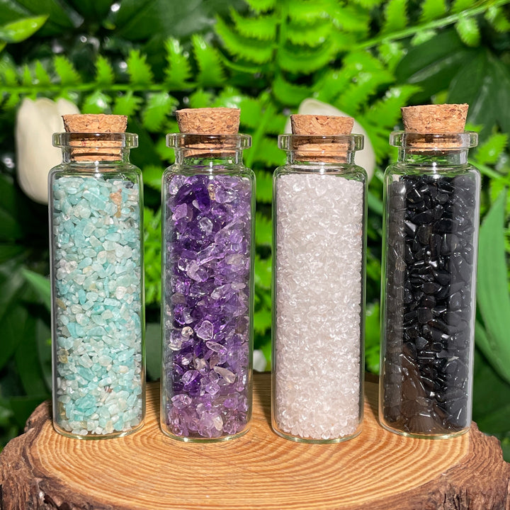 Crystal Gemstone Chips Drifting Bottle