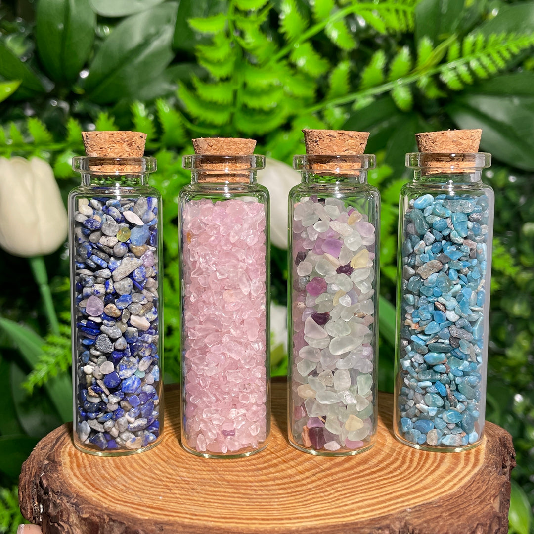 Crystal Gemstone Chips Drifting Bottle