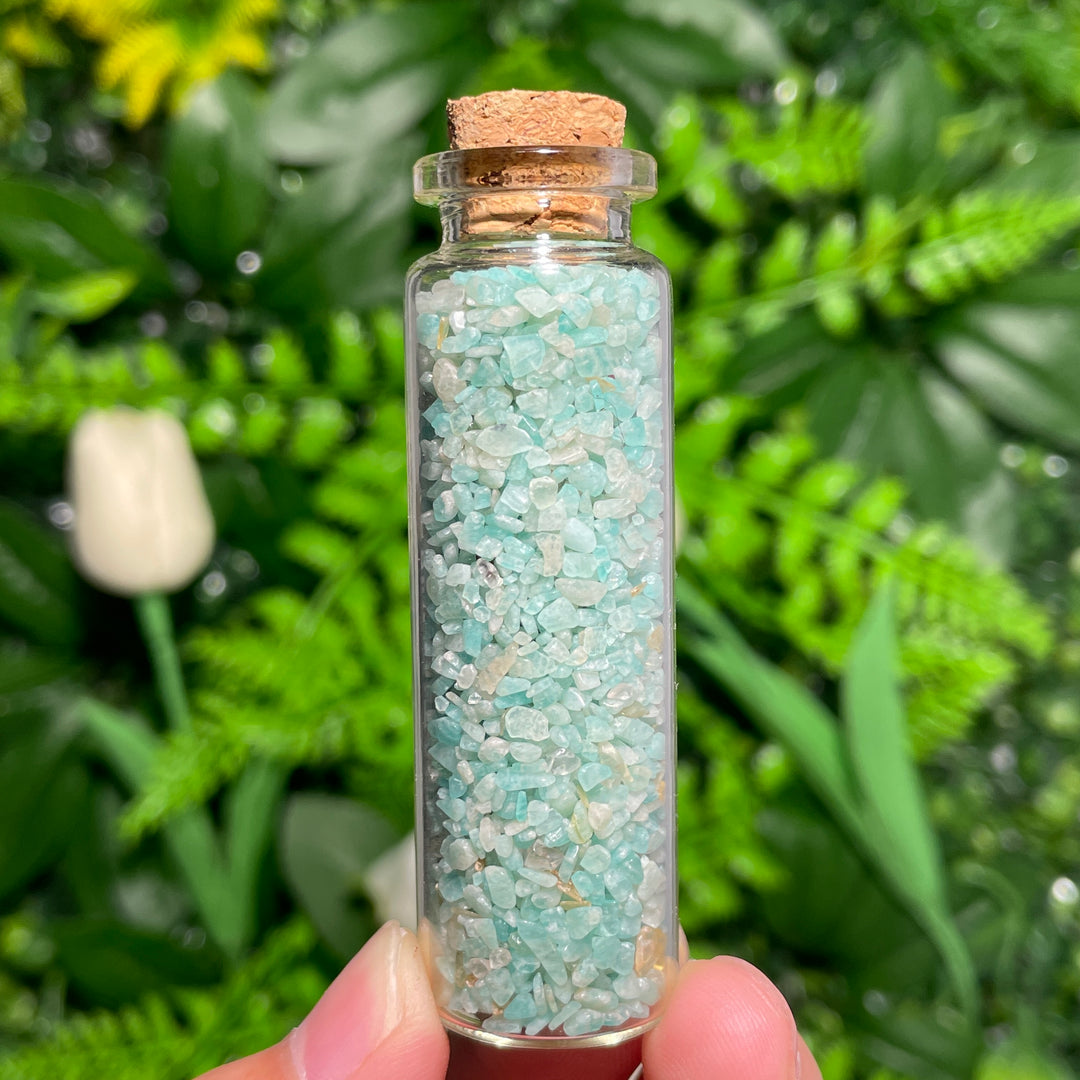 Crystal Gemstone Chips Drifting Bottle