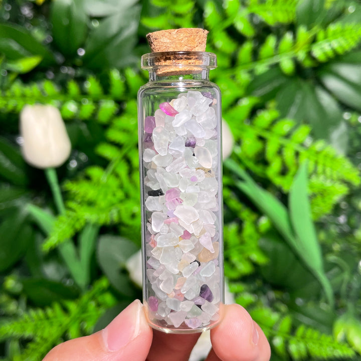 Crystal Gemstone Chips Drifting Bottle