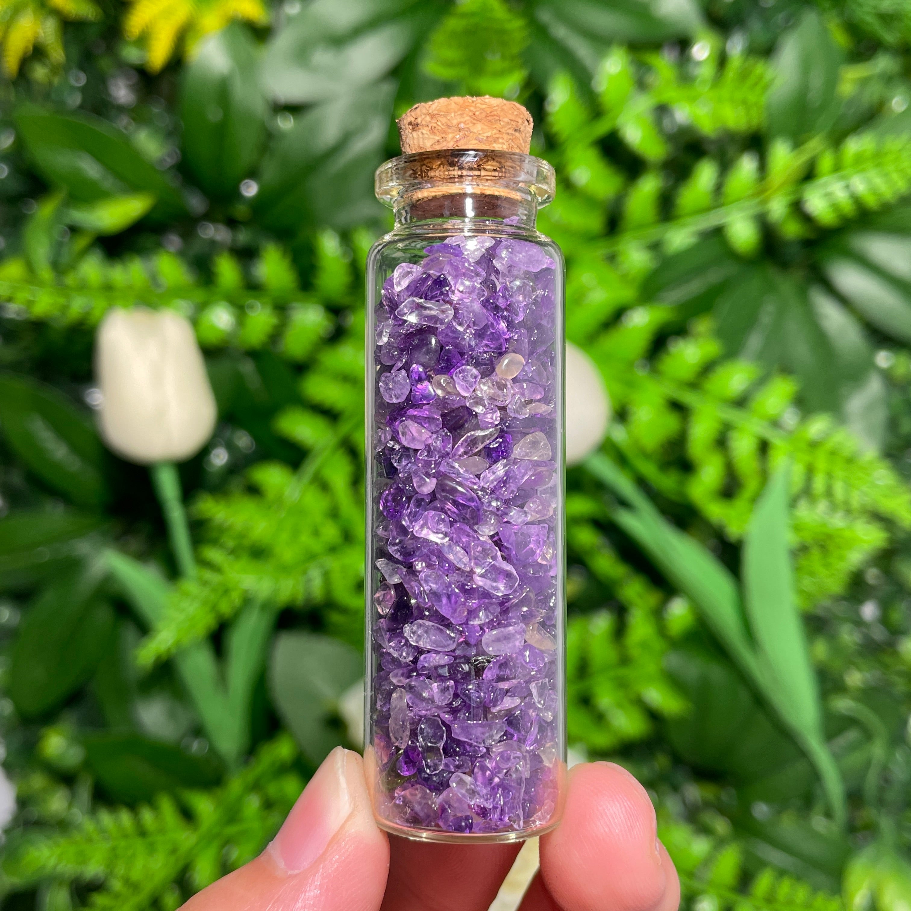 Crystal Gemstone Chips Drifting Bottle – KiKi Crystal