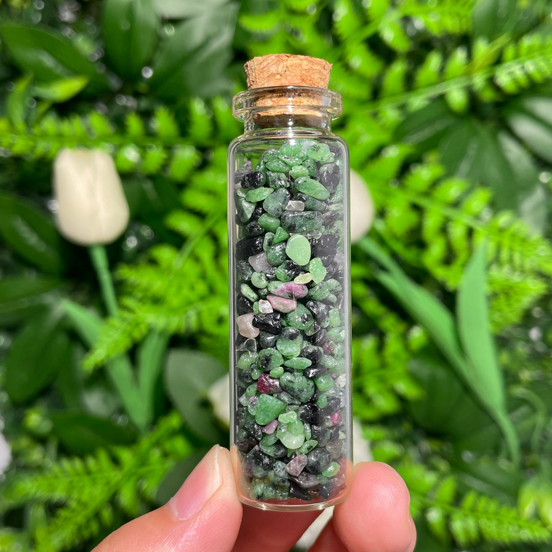 Crystal Gemstone Chips Drifting Bottle
