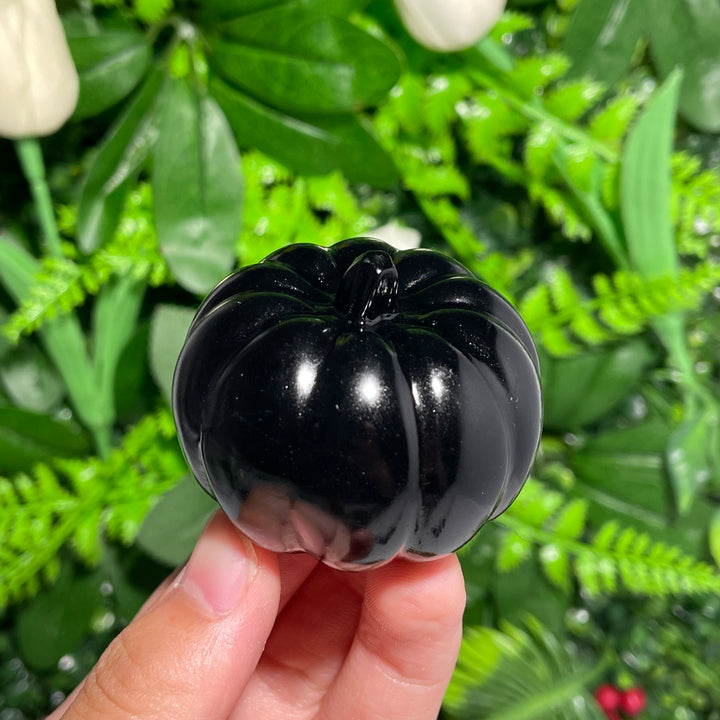 Black Obsidian Pumpkin