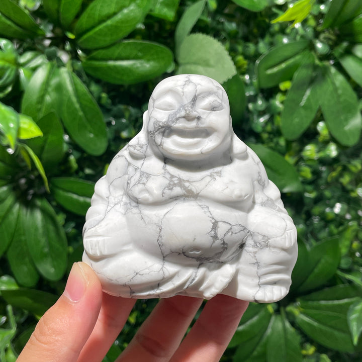 Howlite Buddha
