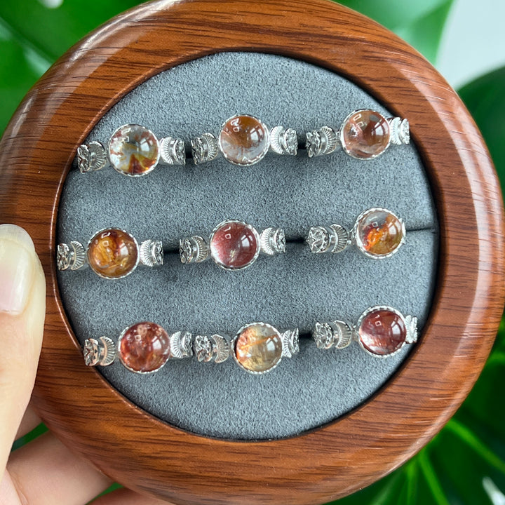 Fire Quartz Ring, S925