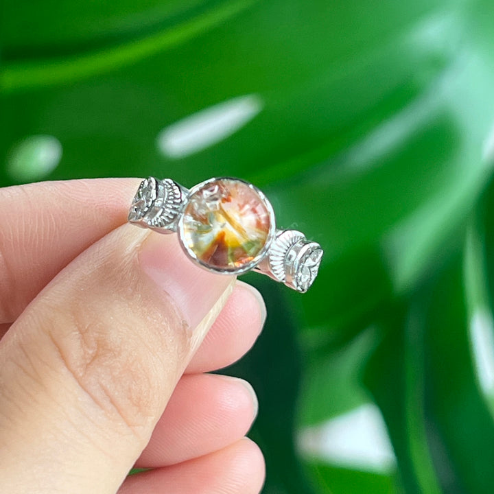 Fire Quartz Ring, S925