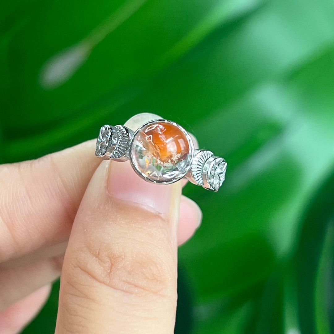Fire Quartz Ring, S925
