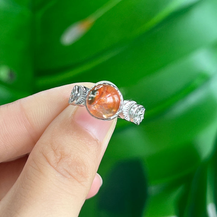 Fire Quartz Ring, S925