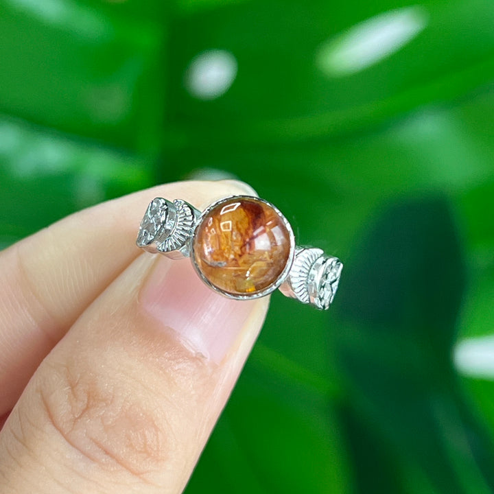 Fire Quartz Ring, S925