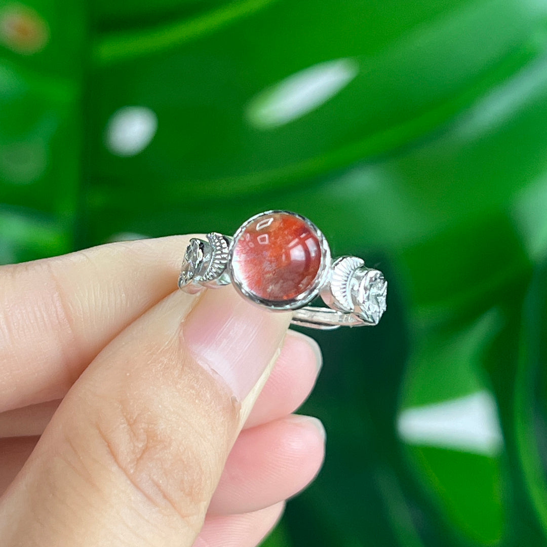 Fire Quartz Ring, S925