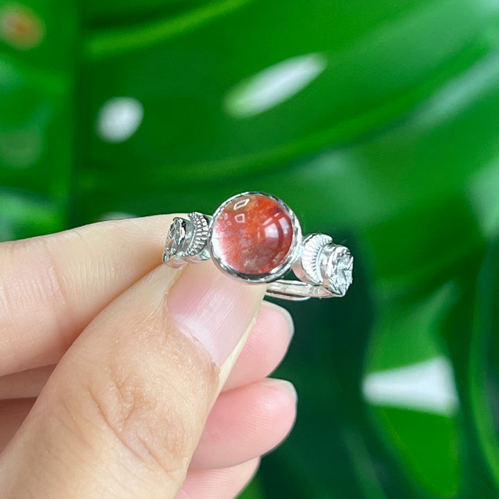 Fire Quartz Ring, S925