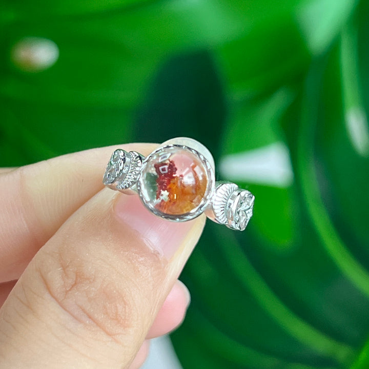 Fire Quartz Ring, S925