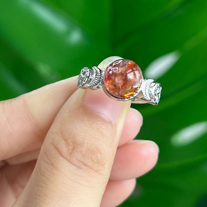 Fire Quartz Ring, S925