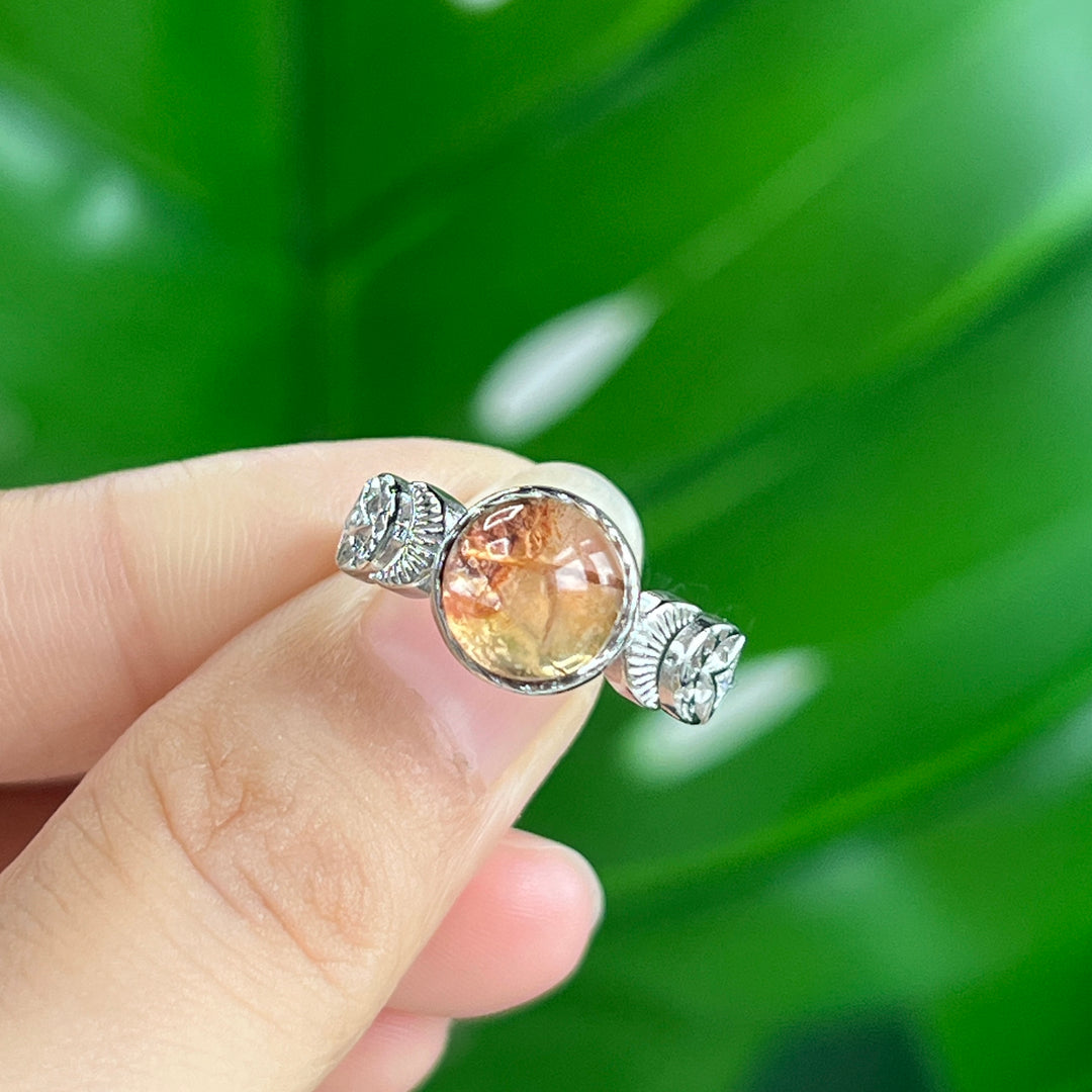 Fire Quartz Ring, S925