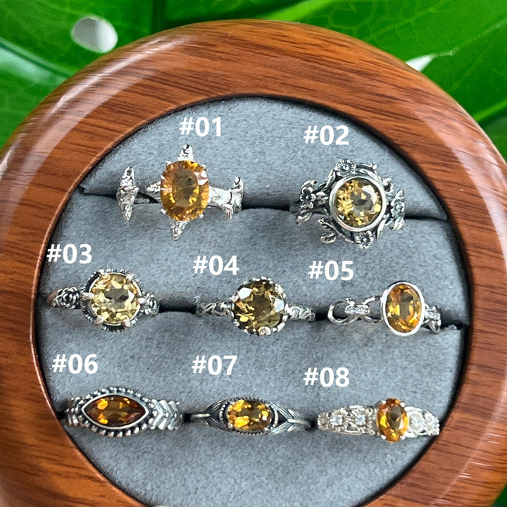 Citrine Ring,S925