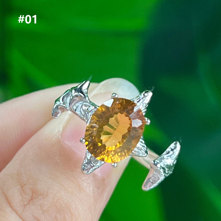 Citrine Ring,S925