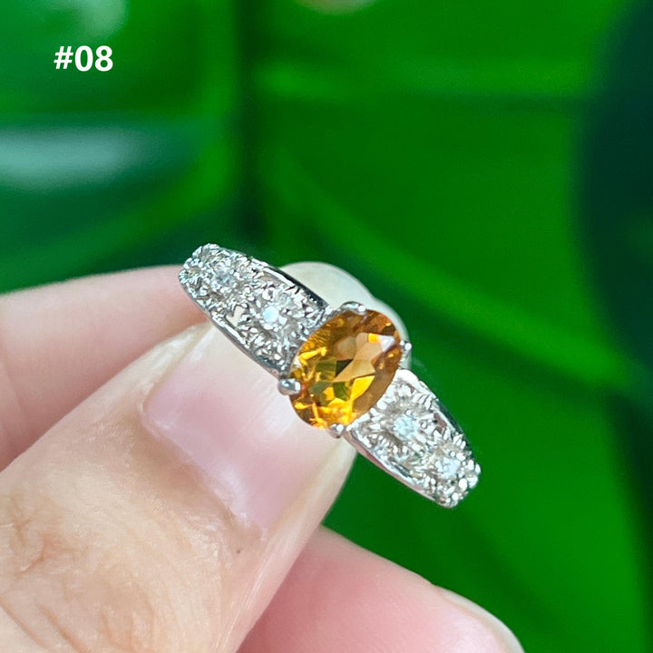 Citrine Ring,S925